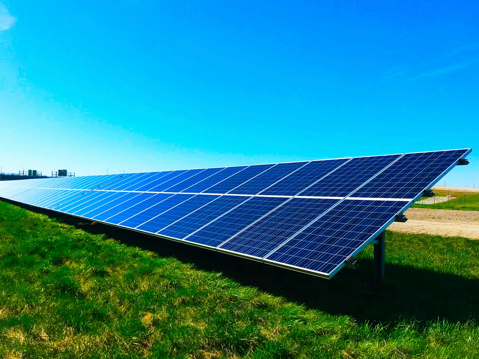 blue solar panel